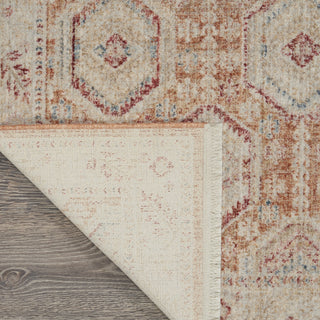 Nourison Homestead HMS01 Brick Area Rug Corner Image