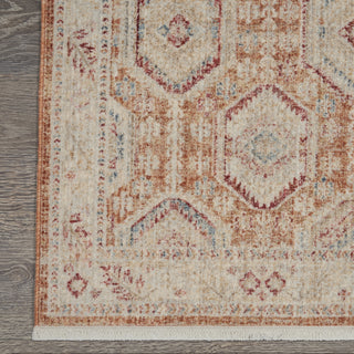 Nourison Homestead HMS01 Brick Area Rug Detail Image