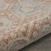 Nourison Homestead HMS01 Brick Area Rug Corner Image