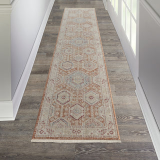 Nourison Homestead HMS01 Brick Area Rug Corner Image