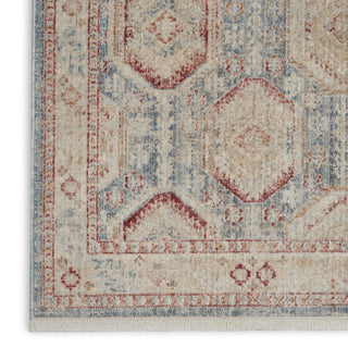Nourison Homestead HMS01 Light Blue Multi Area Rug Texture Image