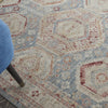 Nourison Homestead HMS01 Light Blue Multi Area Rug Corner Image