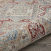 Nourison Homestead HMS02 Blue Brick Area Rug Corner Image