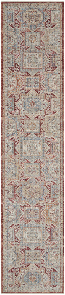 Nourison Homestead HMS02 Blue Brick Area Rug main image