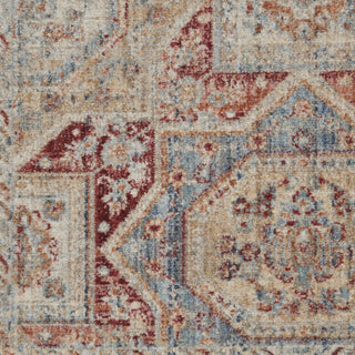 Nourison Homestead HMS02 Blue Brick Area Rug Swatch Image