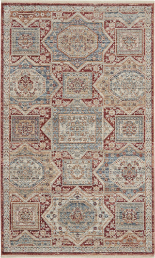 Nourison Homestead HMS02 Blue Brick Area Rug Main Image