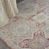 Nourison Homestead HMS02 Blue Brick Area Rug Corner Image