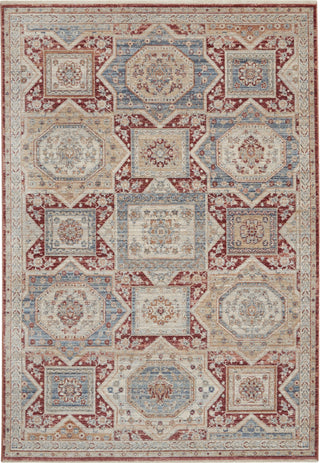 Nourison Homestead HMS02 Blue Brick Area Rug Main Image