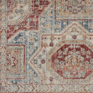 Nourison Homestead HMS02 Blue Multicolor Area Rug Swatch Image