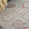 Nourison Homestead HMS02 Blue Multicolor Area Rug Corner Image