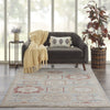 Nourison Homestead HMS02 Blue Multicolor Area Rug Corner Image