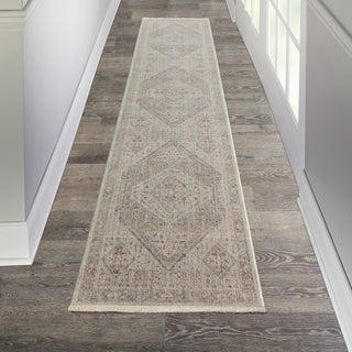 Nourison Homestead HMS03 Beige Grey Area Rug Corner Image