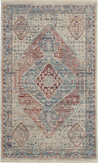 Nourison Homestead HMS03 Blue Grey Area Rug Main Image