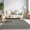 Dalyn Hinton HN1 Black Area Rug Lifestyle Image Feature