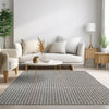 Dalyn Hinton HN1 Grey Area Rug Lifestyle Image Feature