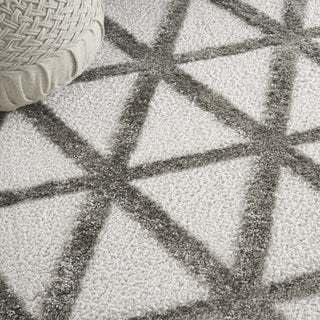 Nourison Highlands HND01 Grey Area Rug Corner Image
