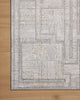 Loloi Hollis HOL-01 Grey / Ivory Area Rug Corner Image