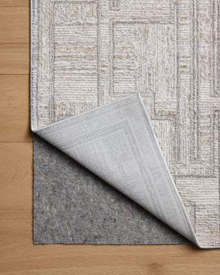 Loloi Hollis HOL-01 Grey / Ivory Area Rug Backing Image