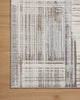 Loloi Hollis HOL-02 Pebble / Ivory Area Rug Corner Image