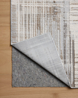 Loloi Hollis HOL-02 Pebble / Ivory Area Rug Backing Image