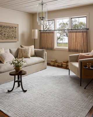 Loloi Hollis HOL-03 Ivory / Stone Area Rug Lifestyle Image Feature