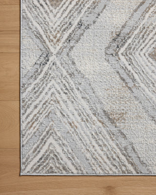 Loloi Hollis HOL-05 Mist / Natural Area Rug Corner Image