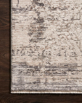 Loloi Homage HOM-01 Graphite/Beige Area Rug Corner Image
