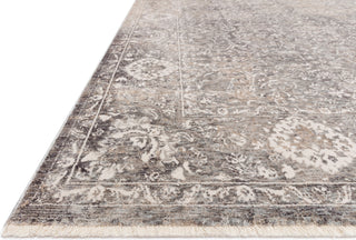 Loloi Homage HOM-03 Stone/Ivory Area Rug Corner Image