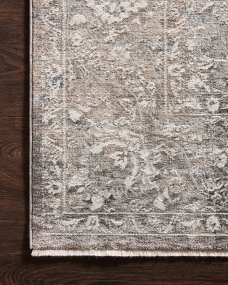 Loloi Homage HOM-03 Stone/Ivory Area Rug Corner Image
