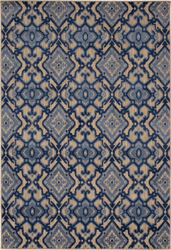 Karastan Cabana Hope Isle Blue Area Rug