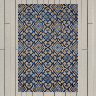 Karastan Cabana Hope Isle Blue Area Rug