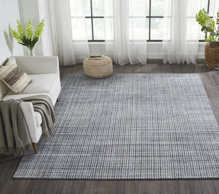 Ancient Boundaries Houston HOU-1225 Steel/White Area Rug Alternative Image