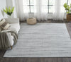 Ancient Boundaries Houston HOU-1227 Grey White Strie Area Rug Alternative Image