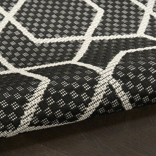 Nourison Horizon Indoor/Outdoor HOZ01 Black Area Rug Detail Image