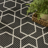 Nourison Horizon Indoor/Outdoor HOZ01 Black Area Rug Texture Image