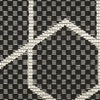 Nourison Horizon Indoor/Outdoor HOZ01 Black Area Rug Corner Image