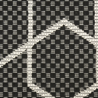 Nourison Horizon Indoor/Outdoor HOZ01 Black Area Rug Corner Image