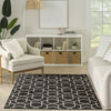 Nourison Horizon Indoor/Outdoor HOZ01 Black Area Rug Swatch Image