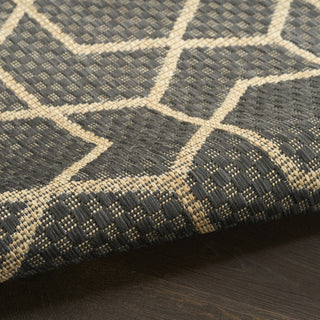 Nourison Horizon Indoor/Outdoor HOZ01 Charcoal Area Rug Detail Image