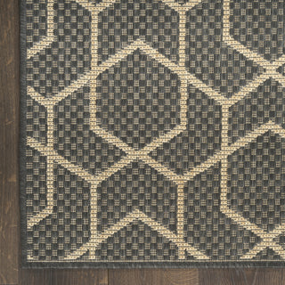 Nourison Horizon Indoor/Outdoor HOZ01 Charcoal Area Rug main image