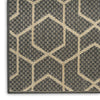 Nourison Horizon Indoor/Outdoor HOZ01 Charcoal Area Rug Corner Image