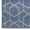 Nourison Horizon Indoor/Outdoor HOZ01 Denim Area Rug Corner Image