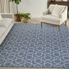 Nourison Horizon Indoor/Outdoor HOZ01 Denim Area Rug Corner Image