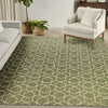 Nourison Horizon Indoor/Outdoor HOZ01 Green Area Rug Corner Image
