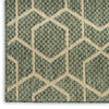 Nourison Horizon Indoor/Outdoor HOZ01 Green Area Rug Corner Image