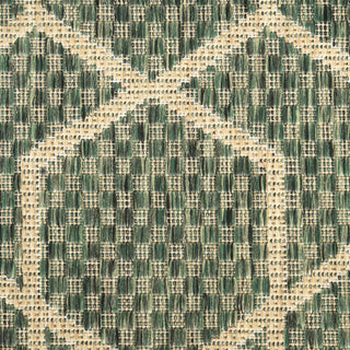 Nourison Horizon Indoor/Outdoor HOZ01 Green Area Rug Corner Image