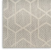Nourison Horizon Indoor/Outdoor HOZ01 Grey Area Rug Corner Image