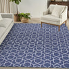 Nourison Horizon Indoor/Outdoor HOZ01 Navy Area Rug Corner Image