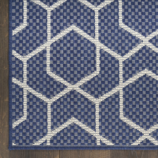Nourison Horizon Indoor/Outdoor HOZ01 Navy Area Rug main image