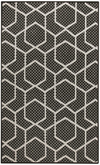 Nourison Horizon Indoor/Outdoor HOZ01 Black Area Rug 